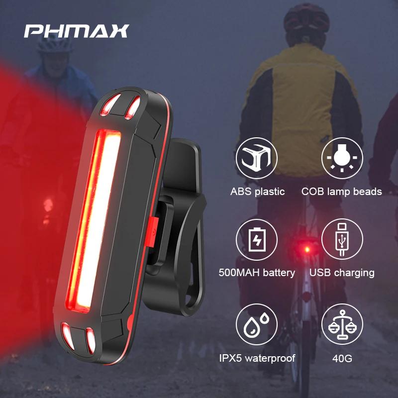 PHMAX  Ĺ̵ IPX-5  USB  LED  ,   ׼, MTB Ŭ ̵
